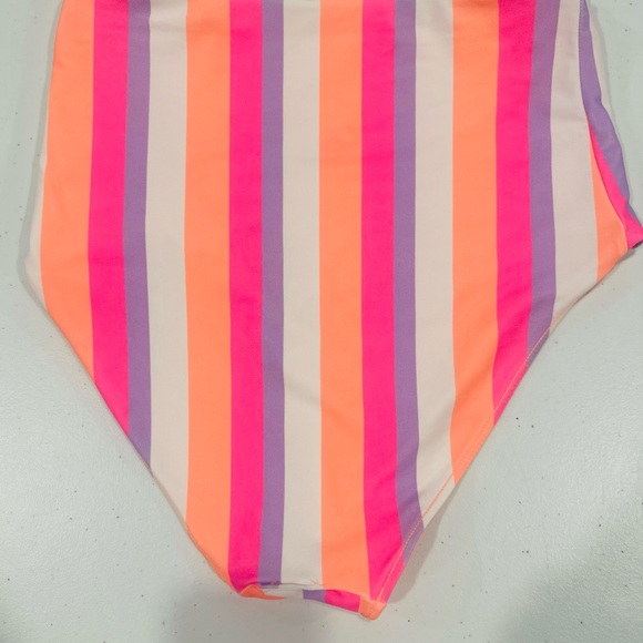 Coral Reef Leisure Reversible Bottoms in Sherbet Stripe size Small - Picture 1 of 3